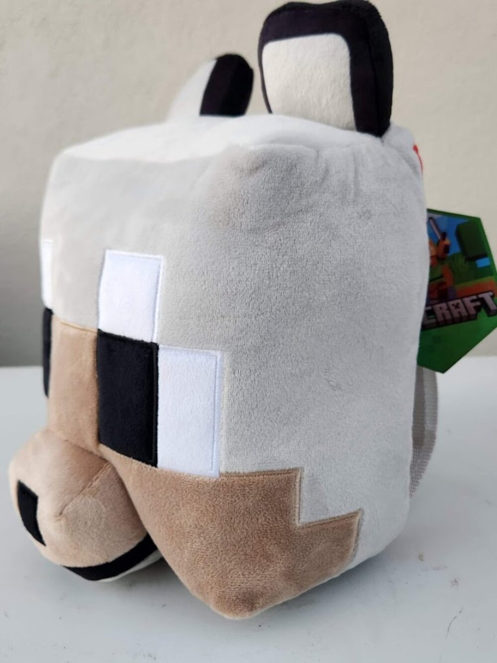 NEW Minecraft Wolf Large Travel Pillow Plush Backpack 12.5" Stuffed Animal Toy P